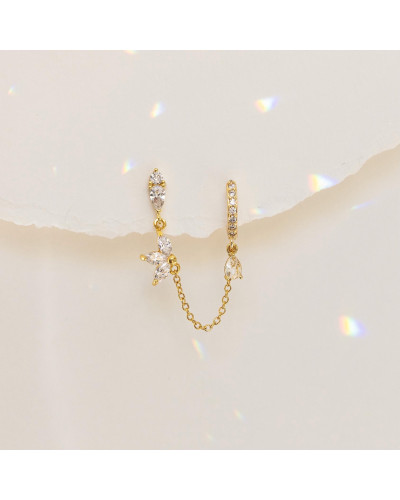 Coffret de boucles d'oreilles asymétriques ALBANE