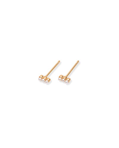 Puce d'oreille barre 3 perles