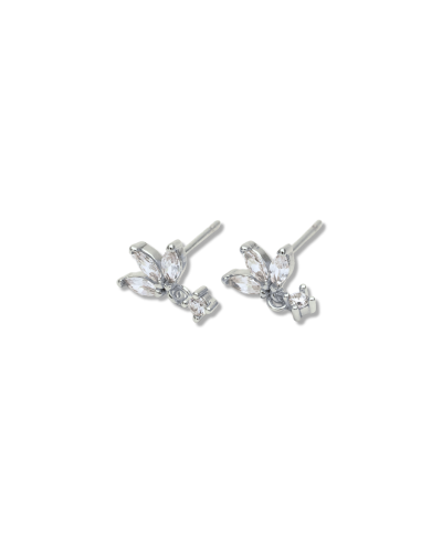 Puce d'oreille marquise et pendant strass
