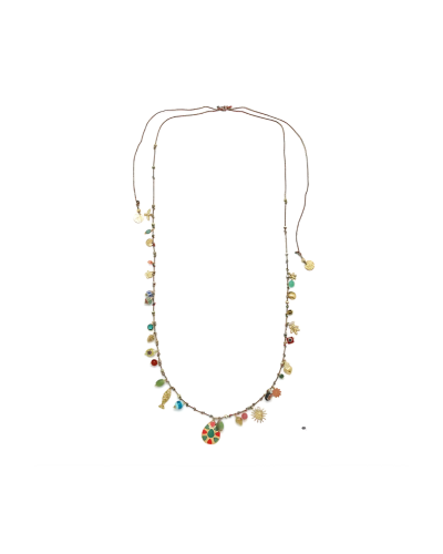 Sautoir grigri avec pampille goutte