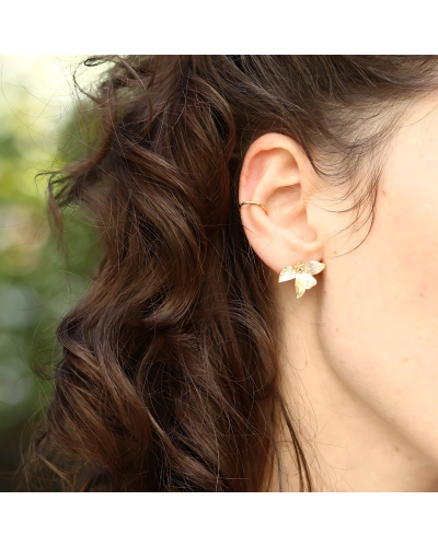 Boucles d'oreille Calista 2 en 1