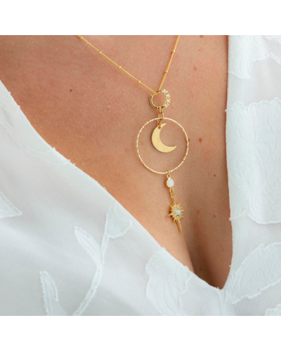 Collier & Boucle d’oreille 2-en-1 — New Moon * Coachella