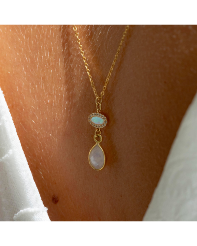 Collier de dos réversible New Moon * Coachella