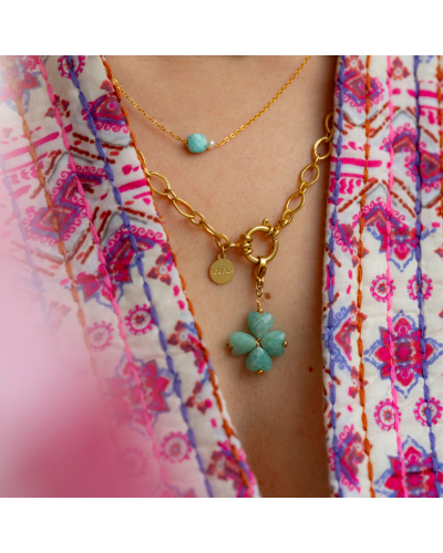 Collier trèfle Elina
