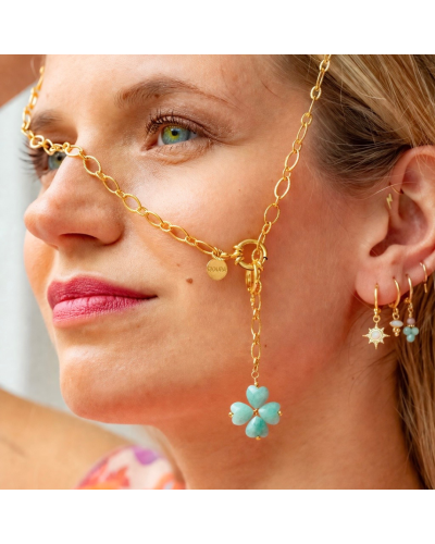 Collier trèfle Elina