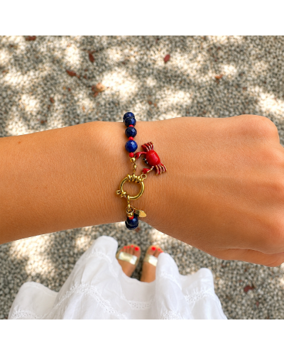 Collier & Bracelet 3 en 1 Crabe