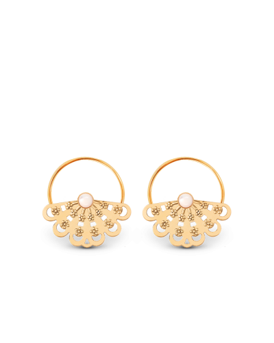 Boucles d'oreille "Okinawa" avec anneaux