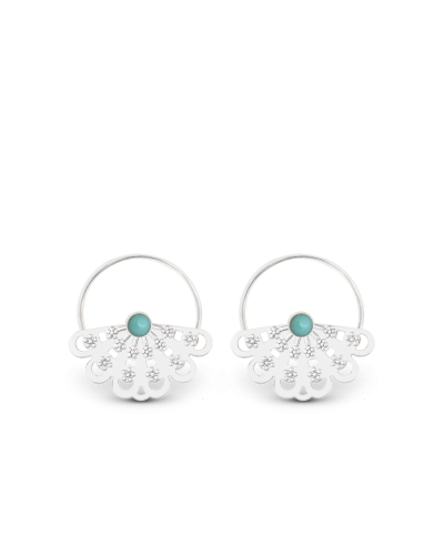 Boucles d'oreille "Okinawa" avec anneaux