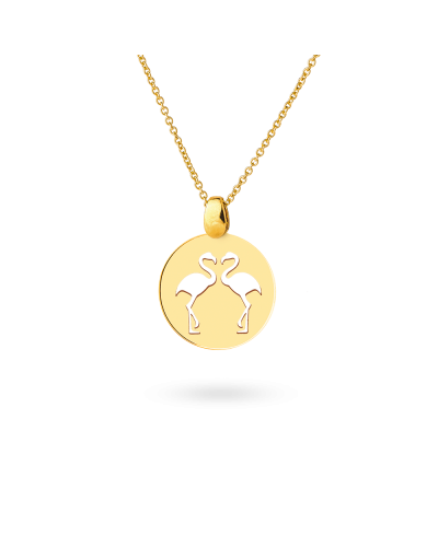 Collier Empreinte Flamants roses