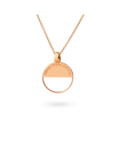 Collier Moonlight doré rosé "Rêver, Vivre, Créer"