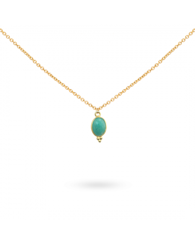 Collier Amazonite petite goutte "Les Météores"