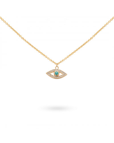 Collier oeil turquoise