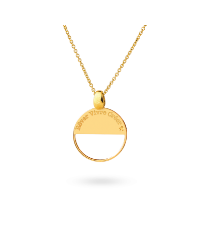 Collier Moonlight doré "Rêver, Vivre, Créer"