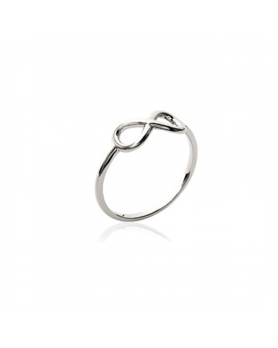 Bague infini en rhodium