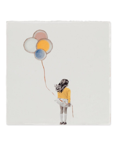 Carreau en céramique A wish balloon *Storytiles*