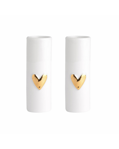 Duo de mini vases coeur en porcelaine *Räder*