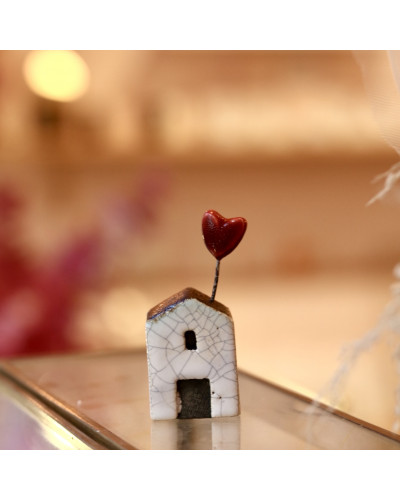Petite maison coeur rouge