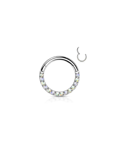 Anneau Piercing Opaline