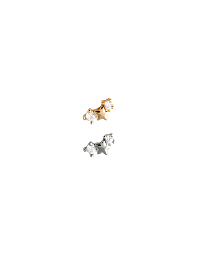 Puce d'oreille petite Etoile et strass