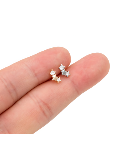copy of Puce d'oreille deux étoiles et strass