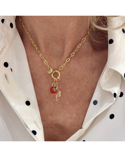 Collier charm's Pomme d'amour