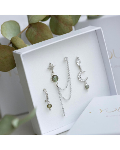 Coffret Allégorie Cosmique Labradorite Argenté