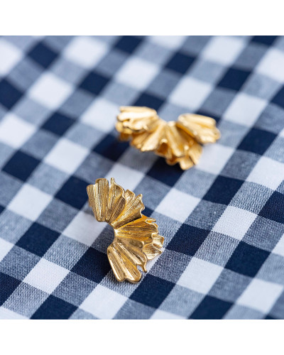 Boucles d'oreille demi-fleur Eliana