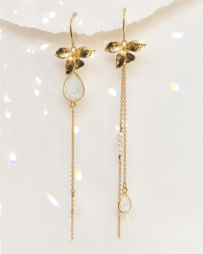Boucles d'oreilles asymétriques Hina